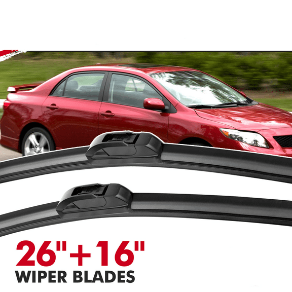 Windshield Wiper Blades 26" 16" Replacement for Kia Rio 2012-2017, Kia Sorento 2016-2018