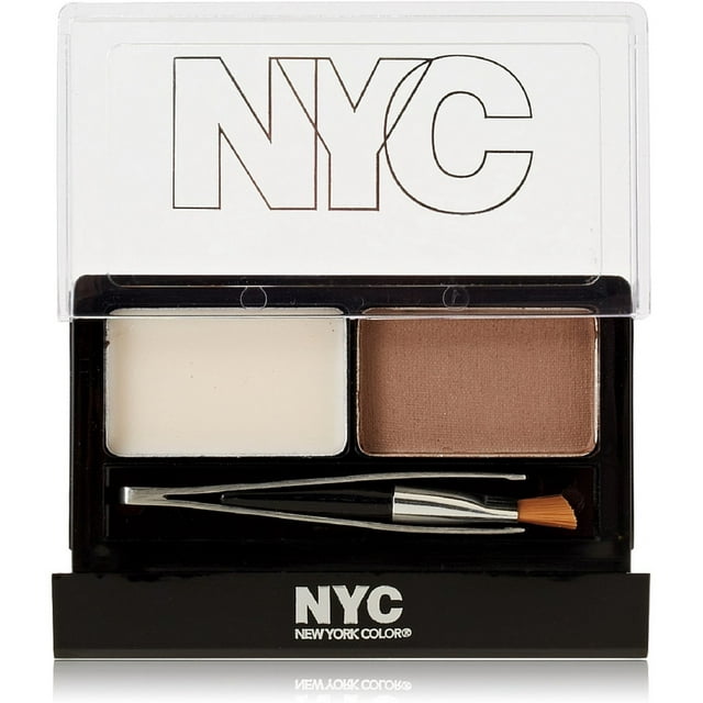 New York Color  Browser Brush-On Brow Kit, Brunette [876] 1 ea (Pack of 4)