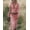 Pale Pinkish Gray, variant on Women's Western Cowgirl Faux Suede Midi Dress Vintage Long Sleeve Slim Fit V Neck Zip Up Irregular Tassel Fringe Dress Stretchy Fabric for Country Concerts and Themed Parties