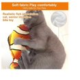 thumbnail image 4 of Juguete de pez amarillo feo para gatos, juguete de pez flexible para gatos, juguete vibrador, juguete de pez flexible para gatos, entretenimiento para gatos/perros de todas las edades y tamaños, jugue, 4 of 5