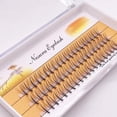 thumbnail image 1 of Pestañas postizas esponjosas naturales rusas prefabricadas, maquillaje profesional, forma A/M, pinchos de racimo, nuevo, 1 of 4