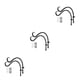 thumbnail image 2 of Decoración Colgante Bewildely 2pcs Maceta Negra 12 pulgadas, 2 of 6