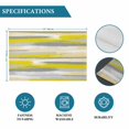 thumbnail image 6 of Yellow Gray Stripes Placemats Set of 4, Watercolor Modern Abstract Minimalist Placemats for Dining Table, Place Mats for Kitchen Tabletop, Waterproof Wipeable Dining Table Mats Set, 6 of 9
