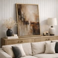 thumbnail image 4 of Framed Canvas Print Wall Art Abstract Earth Tone Shapes Print Minimalist Geometric Artwork For Living Room Decor - 16"x24" NATURAL, 4 of 8