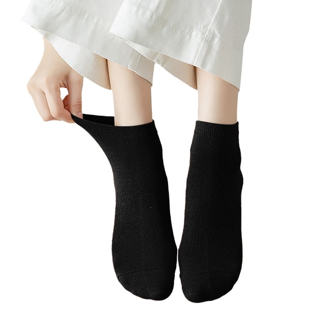 Aocisk Stockings Designed To Keep Warm Sock Lightweight and Seamless for Womens Comfor t No Show Socks Black One Size