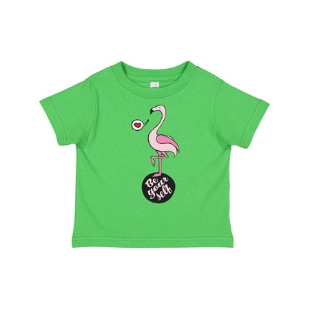 

Inktastic Be Yourself Flamingo Gift Toddler Boy or Toddler Girl T-Shirt