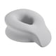 thumbnail image 3 of Almohada de cuna para la cara, almohada de descanso facial, almohada para relajarse boca abajo, almohada para viaje Gris claro, 3 of 9