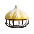thumbnail image 3 of Contenedor organizador, suministros de cocina, cubierta de cerámica, marco de Metal, herramientas de almacenamiento de especias para encimera, hogar, Amarillo Baoblaze Cesta de almacenamiento multicapa, 3 of 8