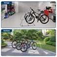thumbnail image 7 of Heavy Duty double-sided 12-Bike Floor Rack – Commercial All-Steel Two-wheeler Parking Stand – Freestanding Grid Storage for Garage, Street, Yard, Events – Grey, 7 of 7