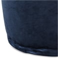 thumbnail image 7 of JERFIT Velvet Cylinder Pouf Ottoman, Blue Round Floor Cushion for Extra Seating and Footrest, Stylish Accent Stool for Living Room, Bedroom, Dorm, 7 of 7