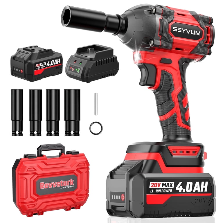 SEYVUM 20V Brushless 1/2-Inch Cordless Impact Wrench photo 1