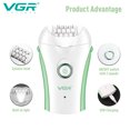 thumbnail image 4 of Épilateur Électrique Rechargeable pour Femmes Ea na, Épilateur Féminin pour Épilation du Visage, Machine pour Épiler le Visage, les Jambes, le Corps, Bikini, Enlève-Poils, 4 of 11