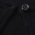 thumbnail image 4 of Mooqilaa Girls Knitted Cardigans, Long Sleeve Open Front Cropped Lightweight Kids Cardigan Sweaters Black Size 10-11 T, 4 of 7