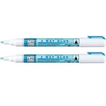 Zig 2 Way Glue Pen 2 Pack (2 Fine Tip Pens)