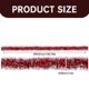thumbnail image 3 of Guirnalda de copos de nieve de Navidad, decoraciones para árboles de Navidad, guirnalda metálica roja de Navidad, decoraciones colgantes de techo para Año Nuevo, cumpleaños, vacaciones, suministros, 3 of 8