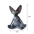 thumbnail image 3 of Figuras Gato Buda Meditación Estatua La Escultura Del Jardín (), 3 of 8