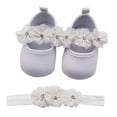 thumbnail image 1 of Zapatos de bebé niña suela suave Floral recién nacido infantil Mary Jane Flats vestidos de bautismo zapatos suela sandalias zapatos princesa zapatos Ormromra 223450-6, 1 of 6