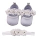 thumbnail image 1 of Zapatos de bebé niña Suela suave Floral Bebé recién nacido Mary Jane Pisos Vestidos de bautismo Zapatos Sandalias con suela Zapatos Zapatos de princesaBlanco12.5cm, 1 of 8
