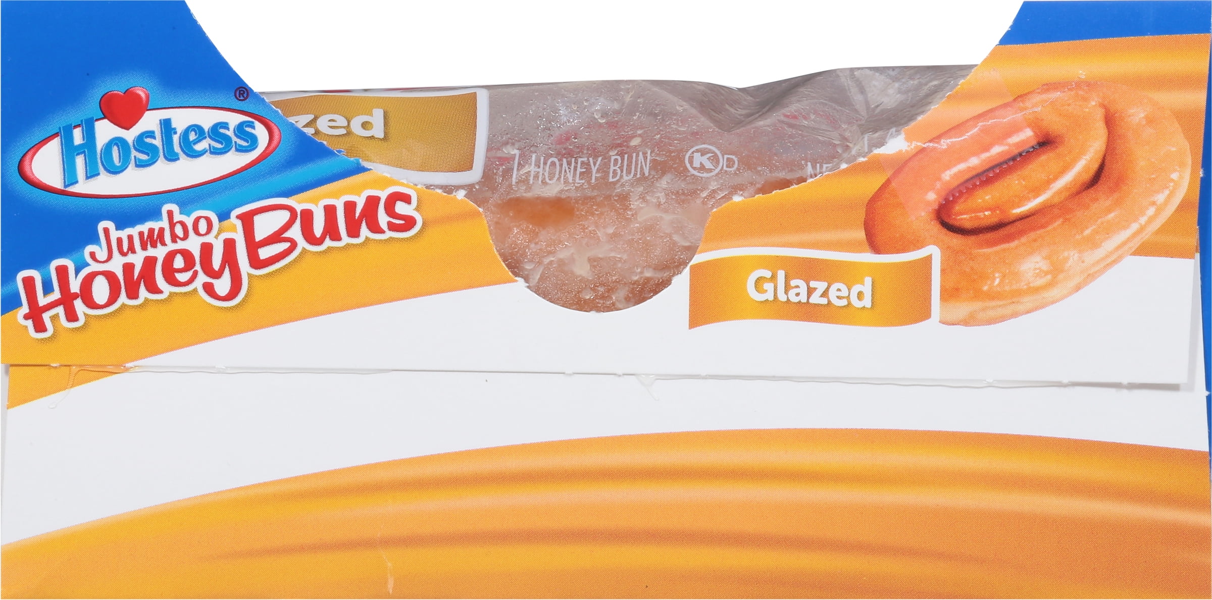 Hostess Jumbo Honey Bun Snack Cakes 4 oz Pack of 6 (Jumbo Glazed Honey Bun)