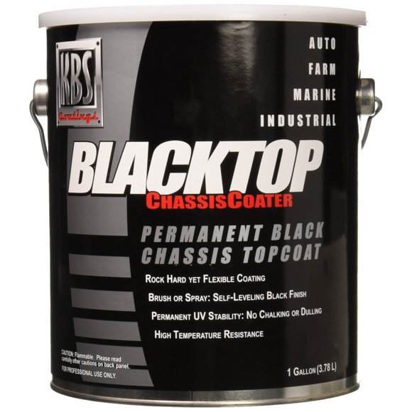 KBS Coatings 8501 Gloss Black BlackTop Chassis Paint - 1 Gallon