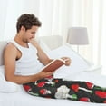 thumbnail image 5 of Naloa Red Mushrooms Pajama Pants Men, PJ Bottoms, Sleep & Lounge Pants-XX-Large, 5 of 6