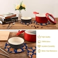 thumbnail image 6 of Christmas 2 Pack Pot Holders Trivets, Heat Resistant Hot Pads for Kitchen Table Decoration Trivets for Hot Dishes/Pot/Bowl/Teapot/Kitchen Hot Pads Trivets, 7" + 9.45", 6 of 7