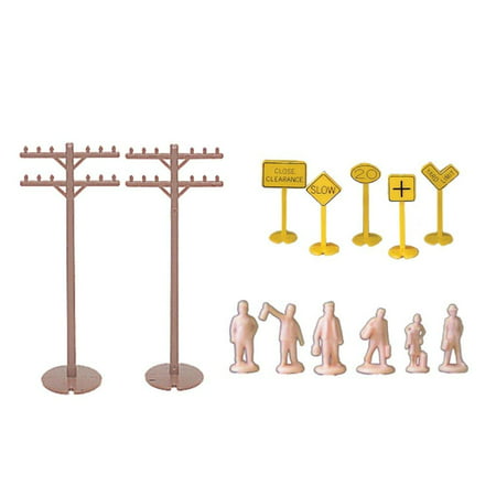 Bachmann Industries Layout Accessories Assortment Ho Scale, 12 telephone poles By Bachmann (Best Ho Train Layouts)