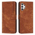 thumbnail image 2 of Feishell for Samsung Galaxy A13 4G Flip Wallet Phone Case,Durable PU Leather Flip Kickstand Shockproof TPU Inner Shell Magnetic Clasp Folio Card Pocket Phone Case with Wrist Strap,Brown, 2 of 12
