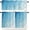 Blue, variant on Valances Window Treatments Abstract Blue and Grey Art Window Valances 18x54Inch Curtain Valances for Living Room Kitchen Bathroom