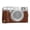 Coffee, variant on 1/4 inch Thread PU Leather Camera Half Case Base for FUJIFILM X100V