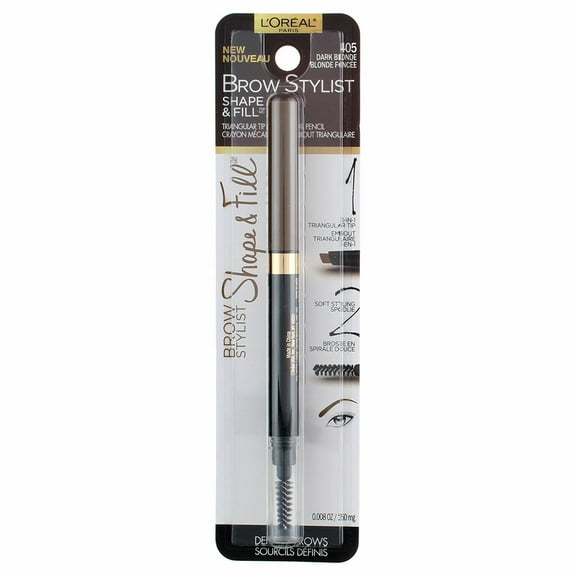 L'Oreal Brow Stylist Definer Pencil, Dark Blonde 0.003 oz (Pack of 2)
