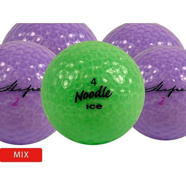 Crystal Colors Golf Balls, Assorted Colors, Used, Mint Quality, 12 Pack