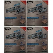Rugby Large Sugar-Free Original Nicotine Gums, 2mg, 110 Count, 4-Pack