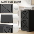 thumbnail image 4 of HOMCOM 2 Drawer File Cabinet, Filing Cabinet Fits Letter/A4 Size, Black, 4 of 10