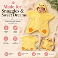 thumbnail image 2 of Shadoumai Baby Starfish OnesieCozy Star Babies Swaddle BagInfant Soft Fleece One Piece RomperFall Winter Warm Outfits, 2 of 7