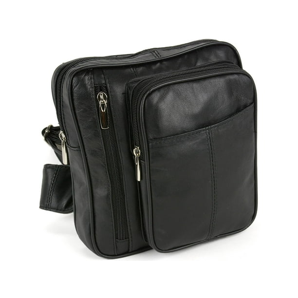 Leather Cross Body Bag Organizer Clutch Travel Purse Messenger Backpack ...