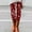 Wine, variant on Hkoxplj Leggings for Women Christmas Snowflake Print Leggings High Waisted Soft Stretchy Full Length Footless Pants Opaque Winter Fall Casual Leggings for Daily Wear Workout Yoga Holiday Party