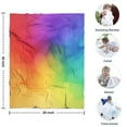 thumbnail image 4 of Rainbow Tie Dye Ink Pattern Blanket,Comfortable Soft Flannel Throw Blanket,All Season,Warm Lightweight Blankets for Sofa Bed Couch Living Room Chair,30"x40", 4 of 4