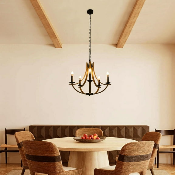 Modern Fixture 5-Light Chandelier Hanging Light Fixtures for Kitchen Dining Room