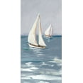 thumbnail image 2 of DeRice, Julie 9x14 Black Ornate Wood Framed with Double Matting Museum Art Print Titled - Coast Sailing I, 2 of 4