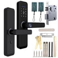 thumbnail image 3 of ANGGREK Electronic Smart Door Lock Touch Keypad Password IC Card Fingerprint Home Security Access,Fingerprint Doorlock,Handle Door Lock, 3 of 8