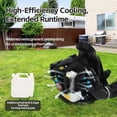 thumbnail image 5 of Floseru 52CC Backpack Gas Powered Leaf Blower, Commercial 550 CFM 1.7 HP 2 Cycle Powerful Lightweight Gasoline Grass Lawn Blower with Harness Air-Cooled & Fuel Tank for Yard Lawn Care, Snow Removal, 5 of 10