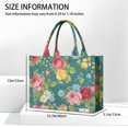 thumbnail image 3 of Large Capacity Tote Bag,Pioneer Flower Floral Print Pattern Handbag Fashion Luxury Tote Bag,15.7"x13"x 5.1" Inches,Laptop Compatible, 3 of 6