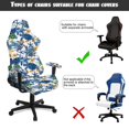 thumbnail image 6 of Liuqpwys Sea Turtle Computer Gaming Chair Cover 4 Piece Elastic Office Chairs Protector Soft Anti-Slip Gaming Chair Covers Set for Home, Shop, Office, 6 of 8