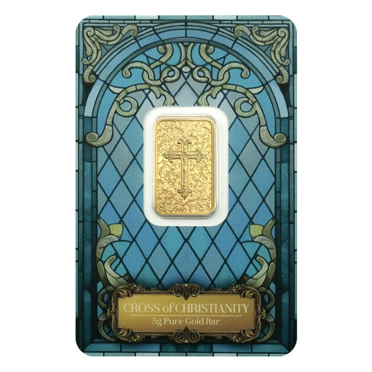 5 Gram PAMP Suisse Christian Cross Gold Bar (in Assay) - Walmart.com