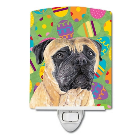 

Caroline s Treasures SC9465CNL Mastiff Easter Eggtravaganza Ceramic Night Light 6x4x3 multicolor
