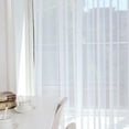 thumbnail image 3 of Cortinas de tul blanco para decoración de sala de estar, supersuaves, gran sensación en la mano, velo moderno Chif, 6 uds., 3 of 5