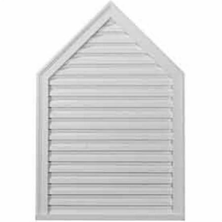 

Ekena Millwork GVPE12X20F 12 In. W X 20 In. H X 1.75 In. P- Peaked Gable Vent - Architecture Functional accents