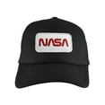 thumbnail image 1 of Gravity Threads Nasa Patch Adjustable Trucker Hat - White Patch - Black, 1 of 2