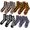 8 Pairs-set a, variant on 4/8 Pairs Colorful Striped Socks, Novelty Funny Socks Asymmetric Mismatched Socks Crew Socks for Women